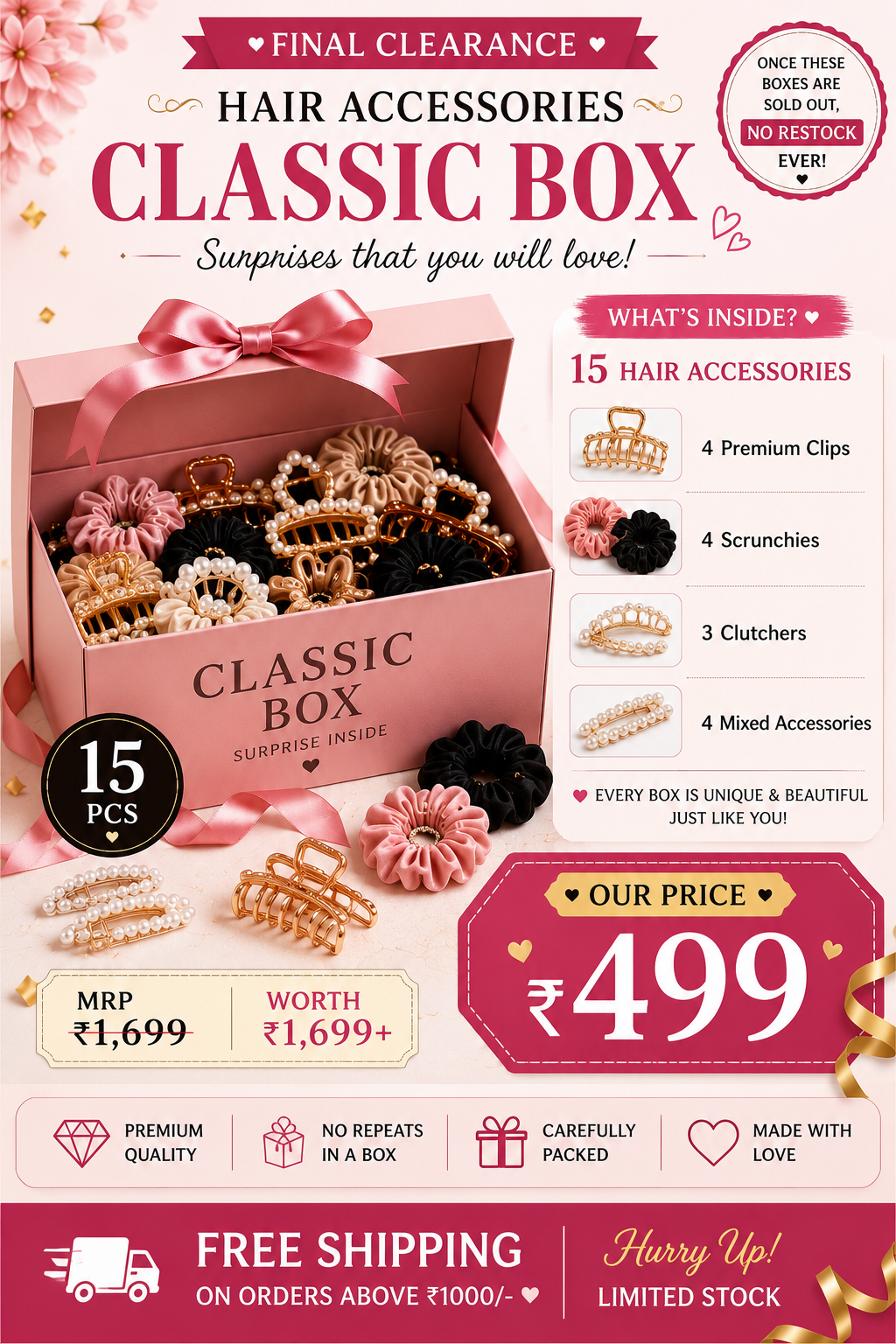 708c6c21-5a78-412d-b4e6-c9ce63527319.png Mystery Classic Hair Accessories Box – Curated Surprise Gift Set - Image 1