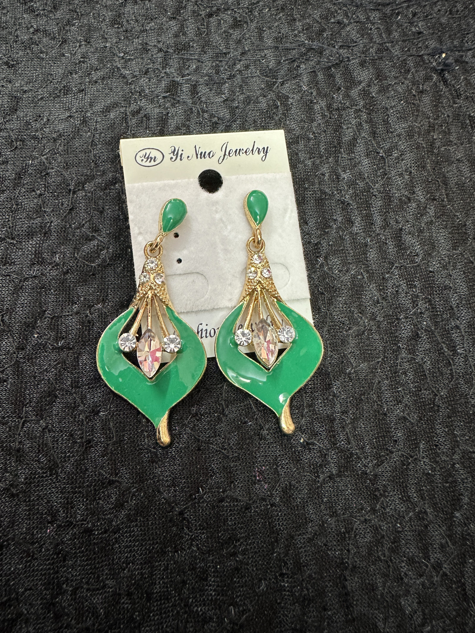Green Leaf earrings