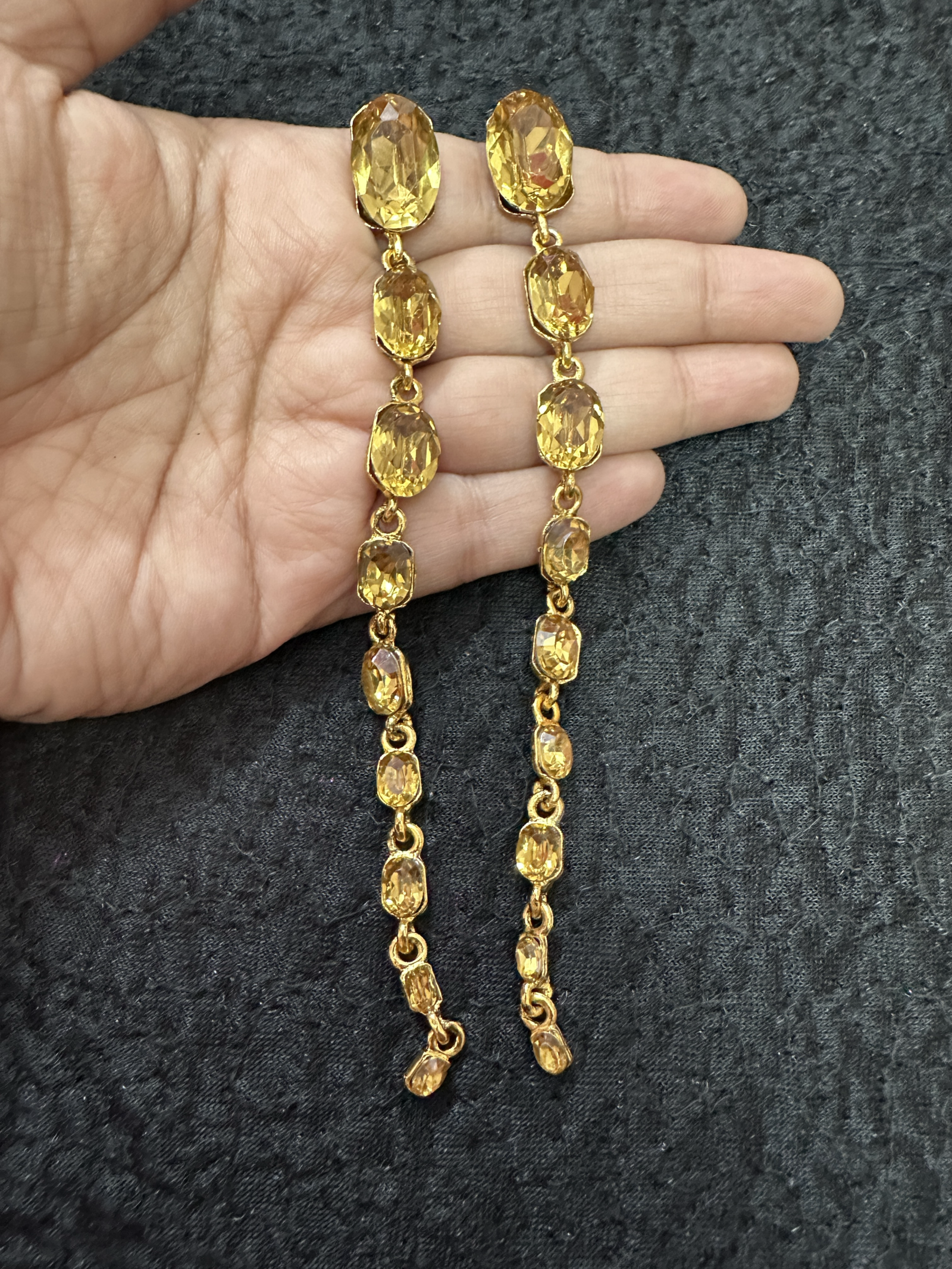 Long Stone earrings