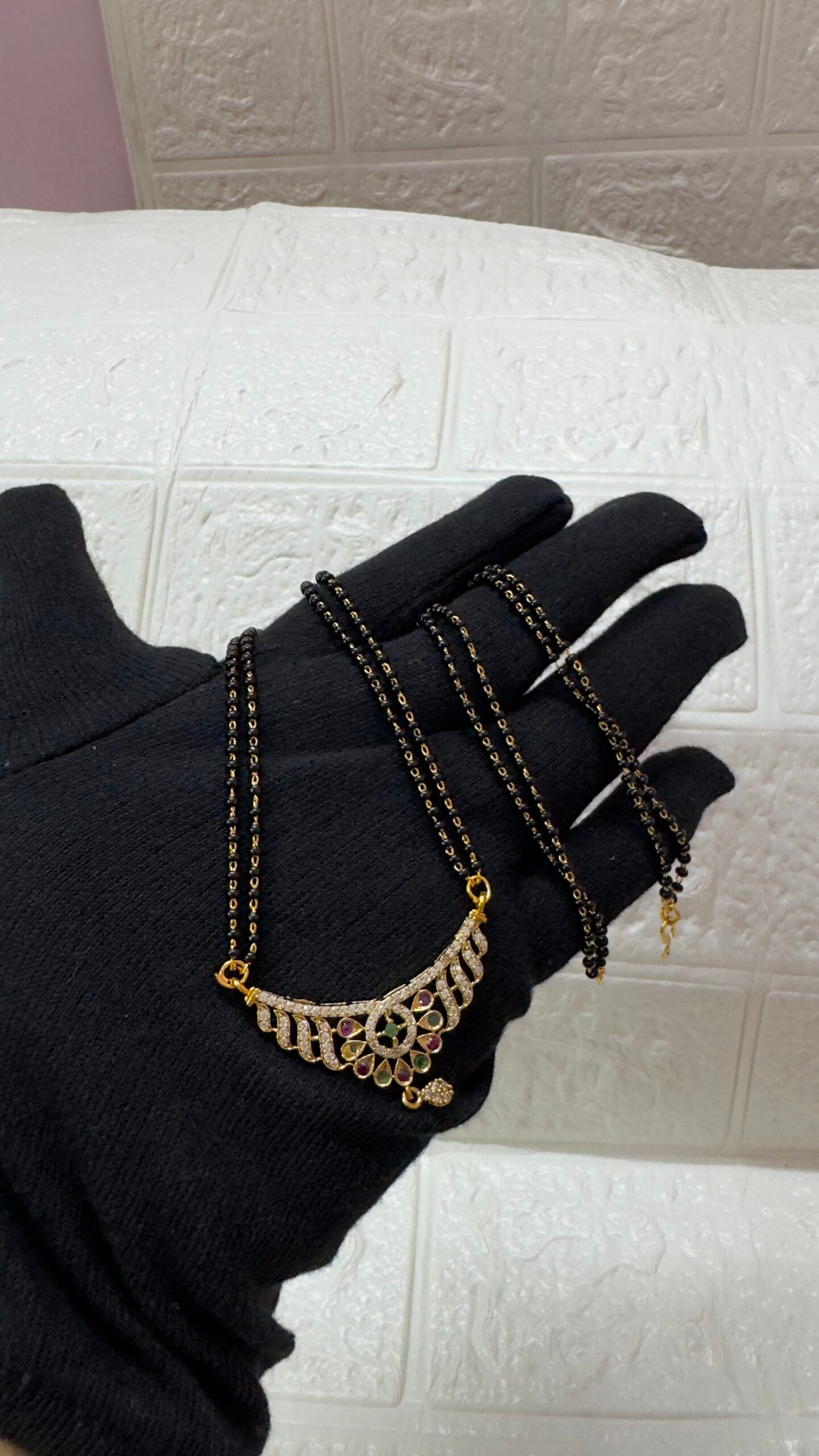 Mangalsutra Ruby and Green