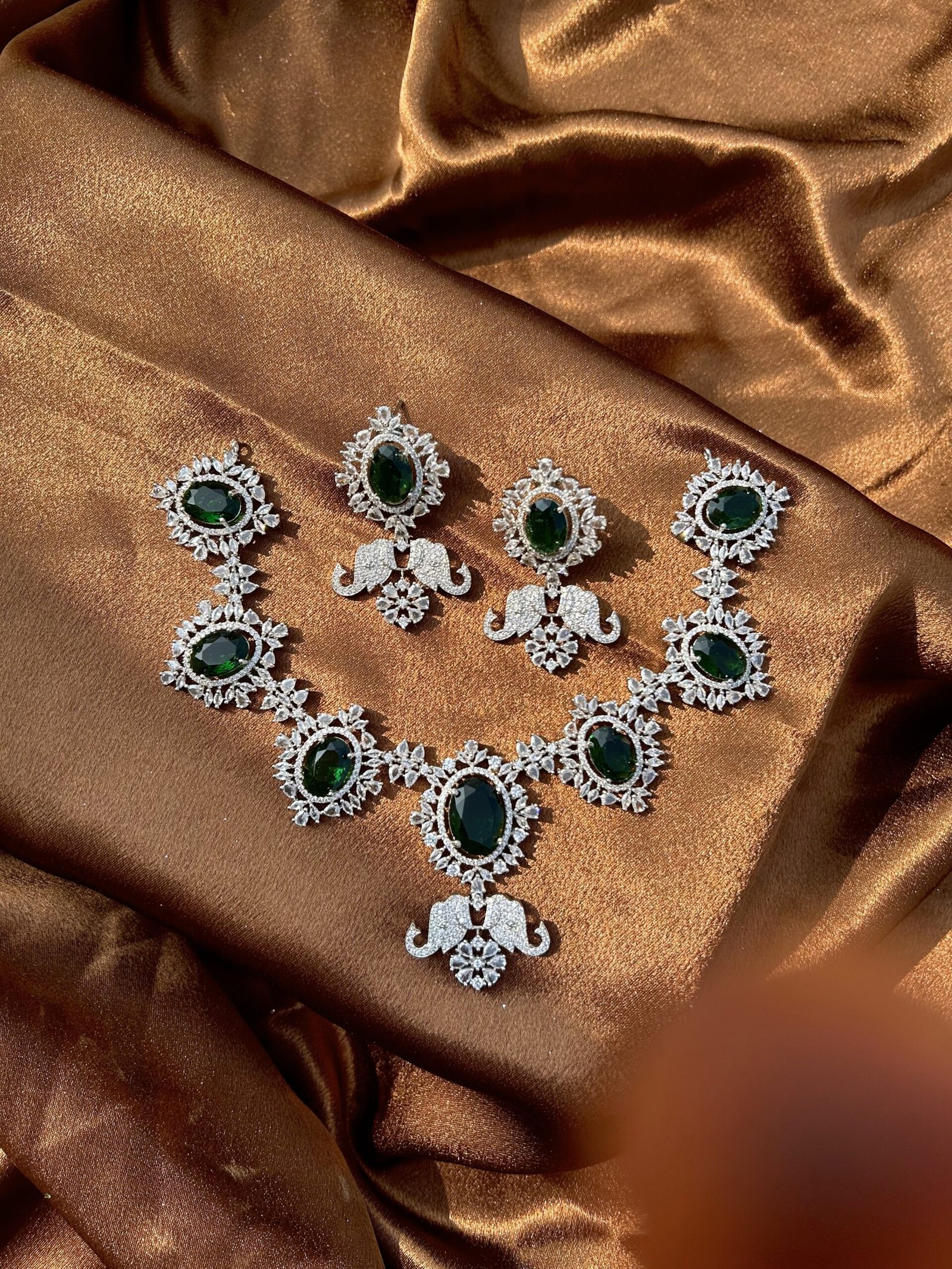 AD Necklace Set - Green