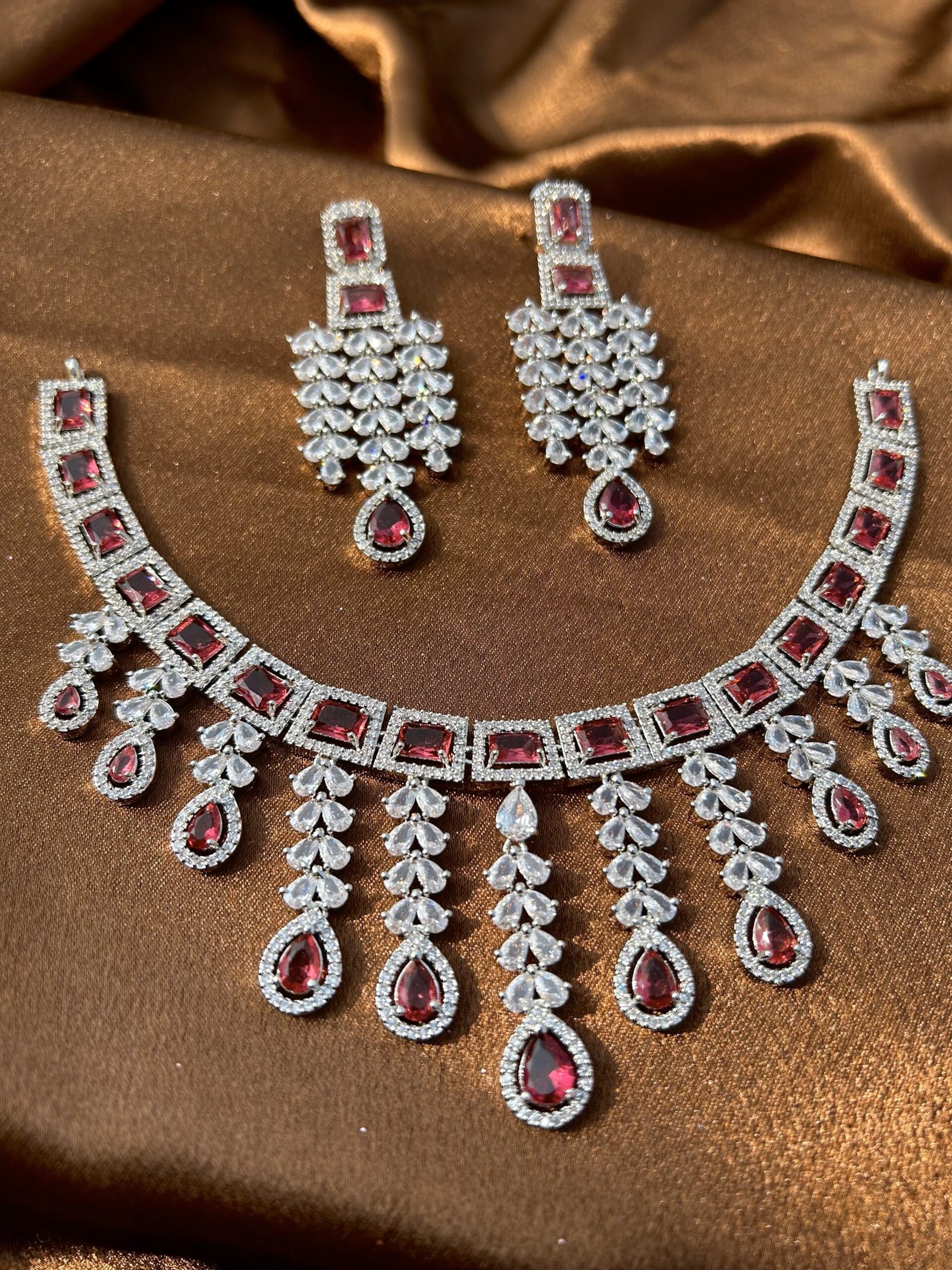 AD Necklace Set - Ruby