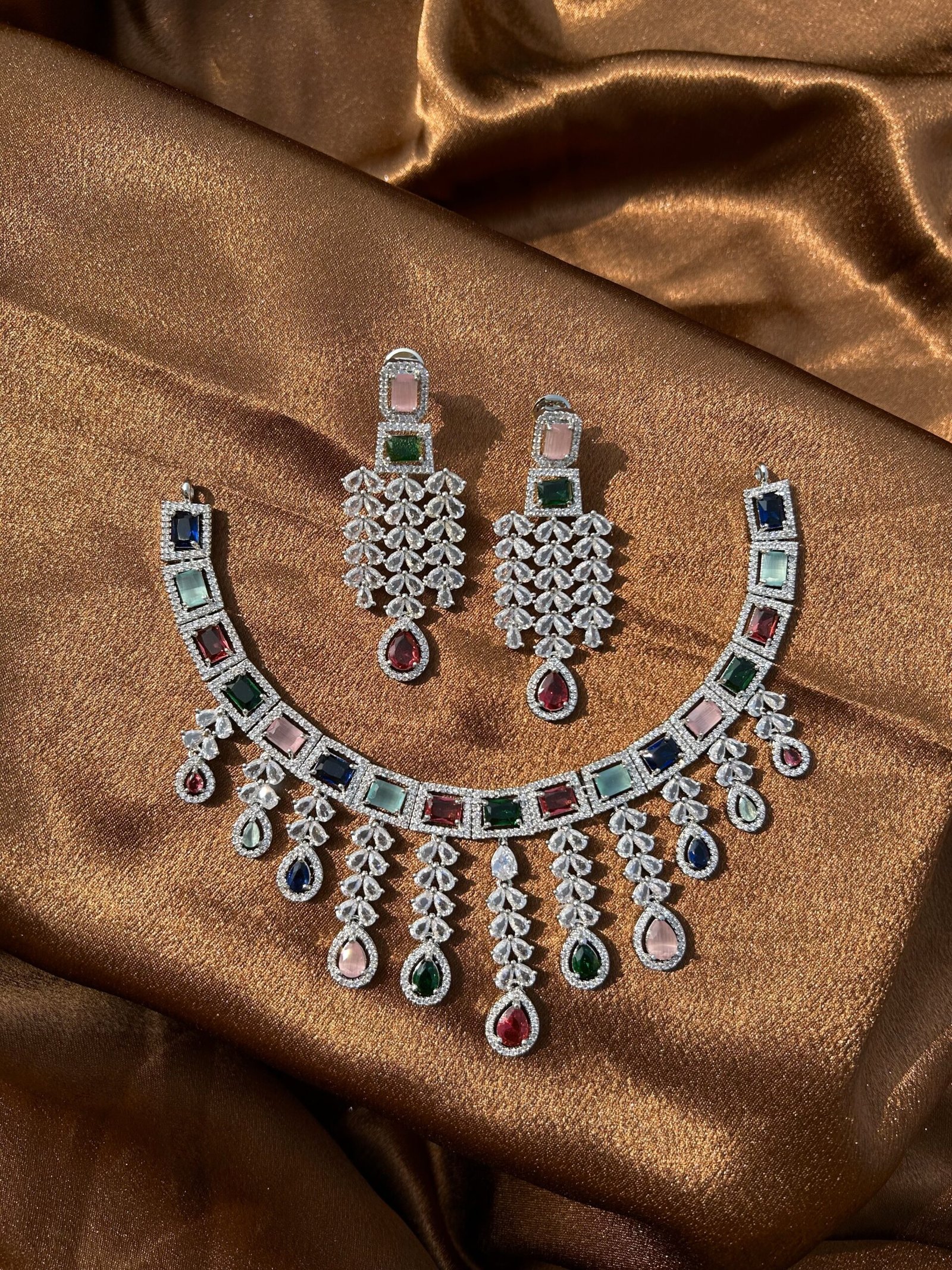 AD Necklace Set - Multi