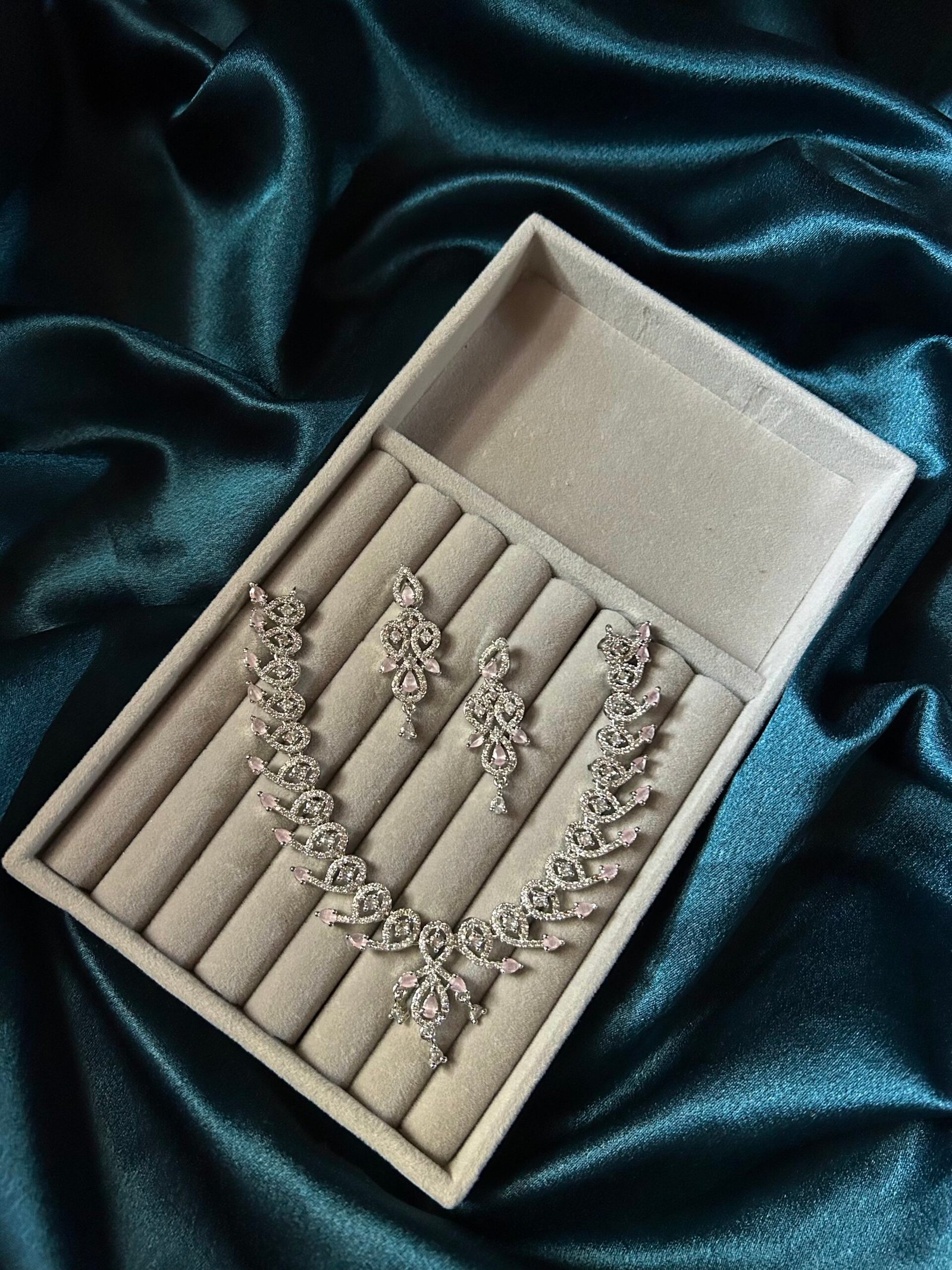 AD Necklace Set - Pink