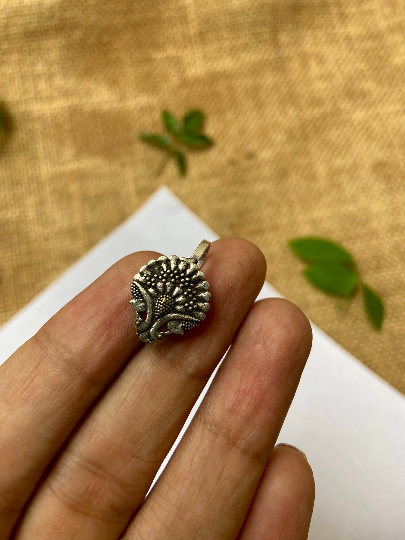 IMG_5189-scaled-1.jpg Oxidise Nose Pin - Peacock - Image 1