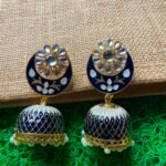 Black Kundan Jhumki