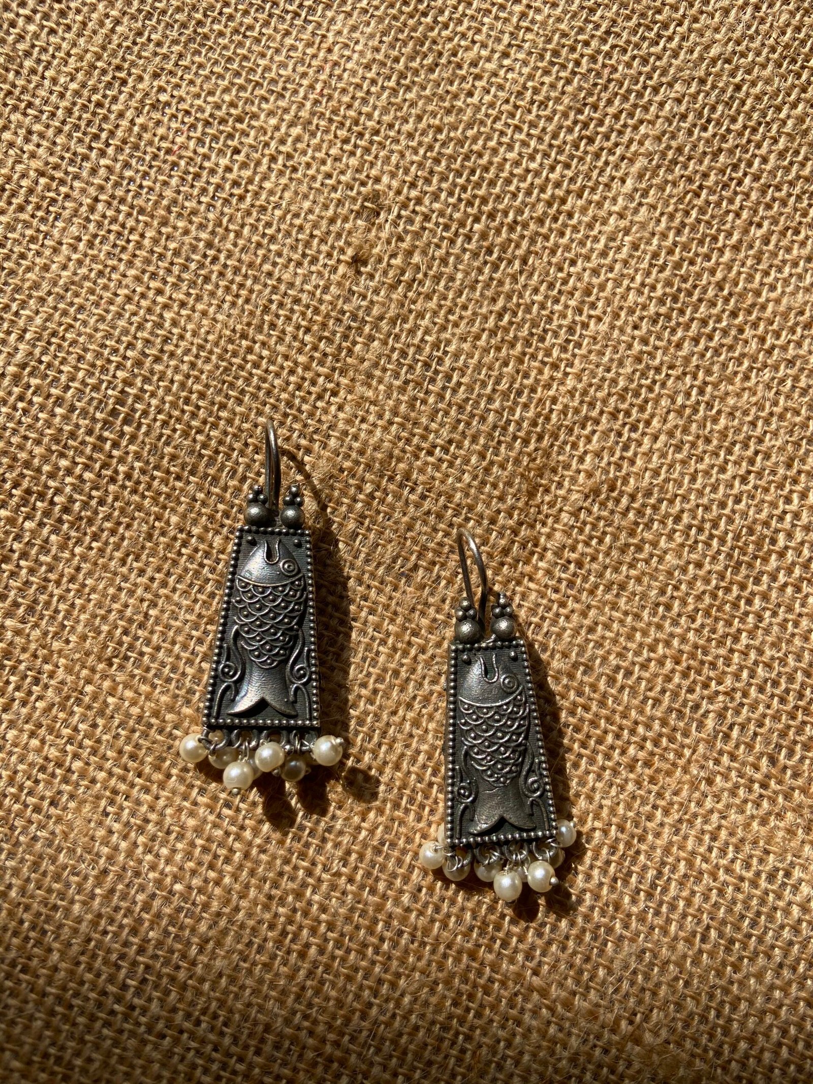 IMG_5291-scaled-1.jpg Silver Replica Fish Motif Earrings - Image 1