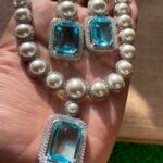 Sky Blue Pearl Necklace