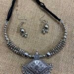 Oxidise Choker Set - Ghungroo Hanging