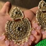 Baby Pink Kundan Earrings