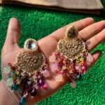 Polki Kundan Earrings - Multi