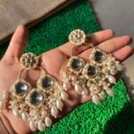 Sanvi Earrings With Pearl Hanging