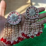Chakri Earrings - Red