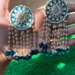Chakri Earrings - Green