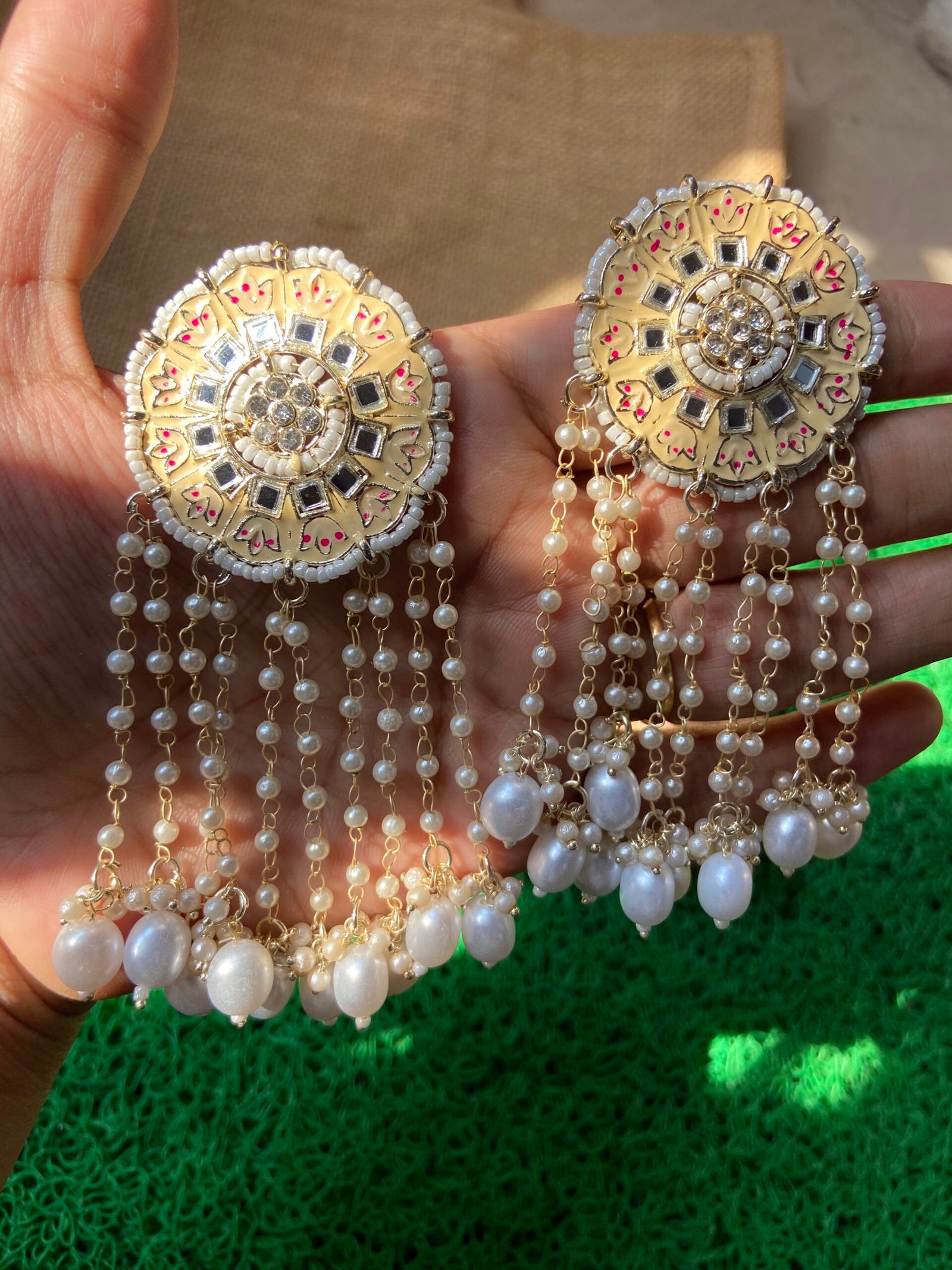 IMG_6316-scaled-1.jpg Chakri Earrings - Skin with Pearls - Image 1