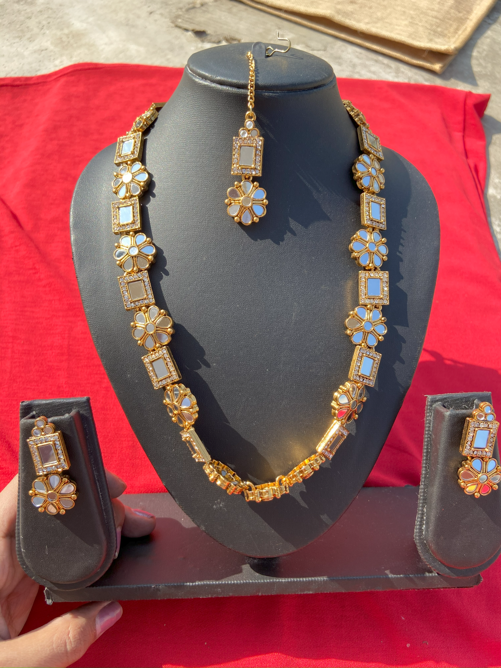 Golden Mala With Mirror - Combo