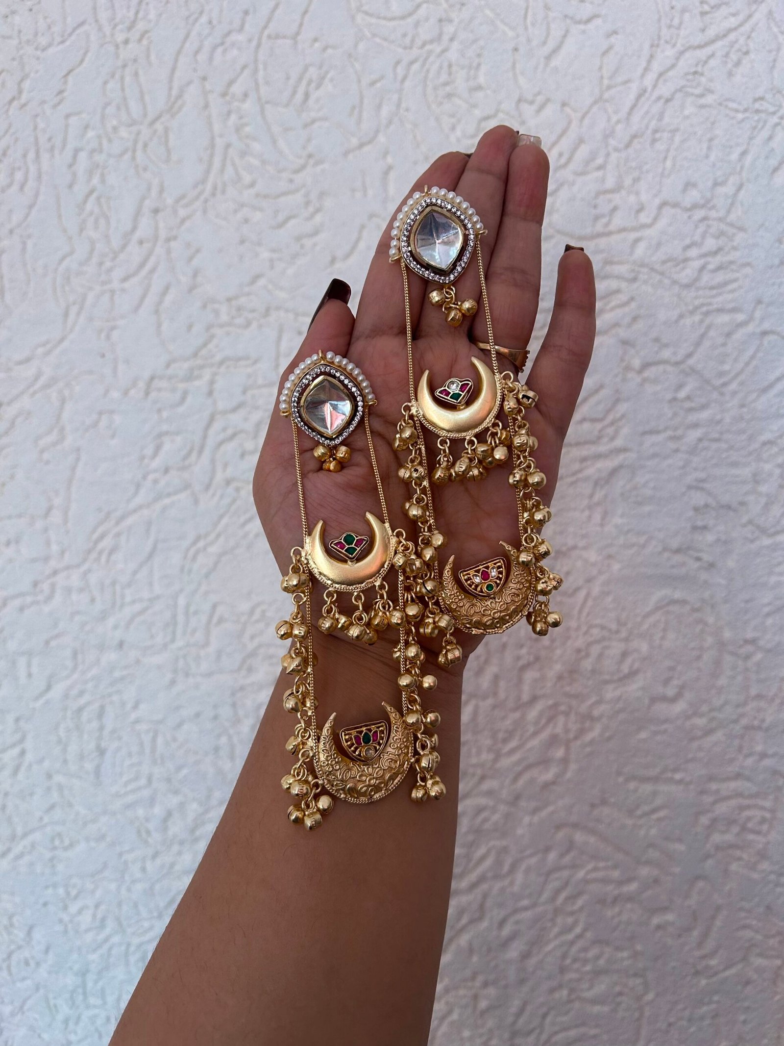 Kashmiri Polki Earrings