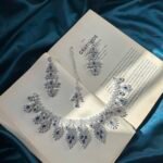 AD Necklace Set With Earrings and Mangtika - Blue