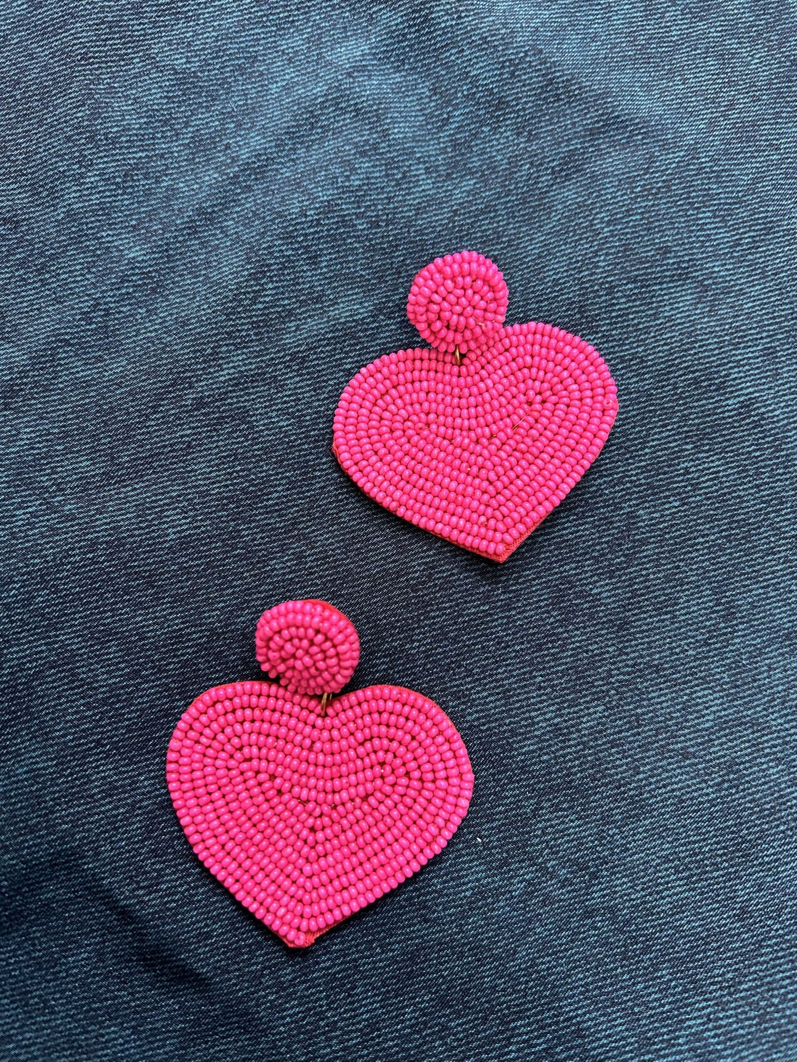 Pink Heart Earrings