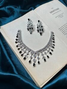 AD Necklace Set - Black - Image 2