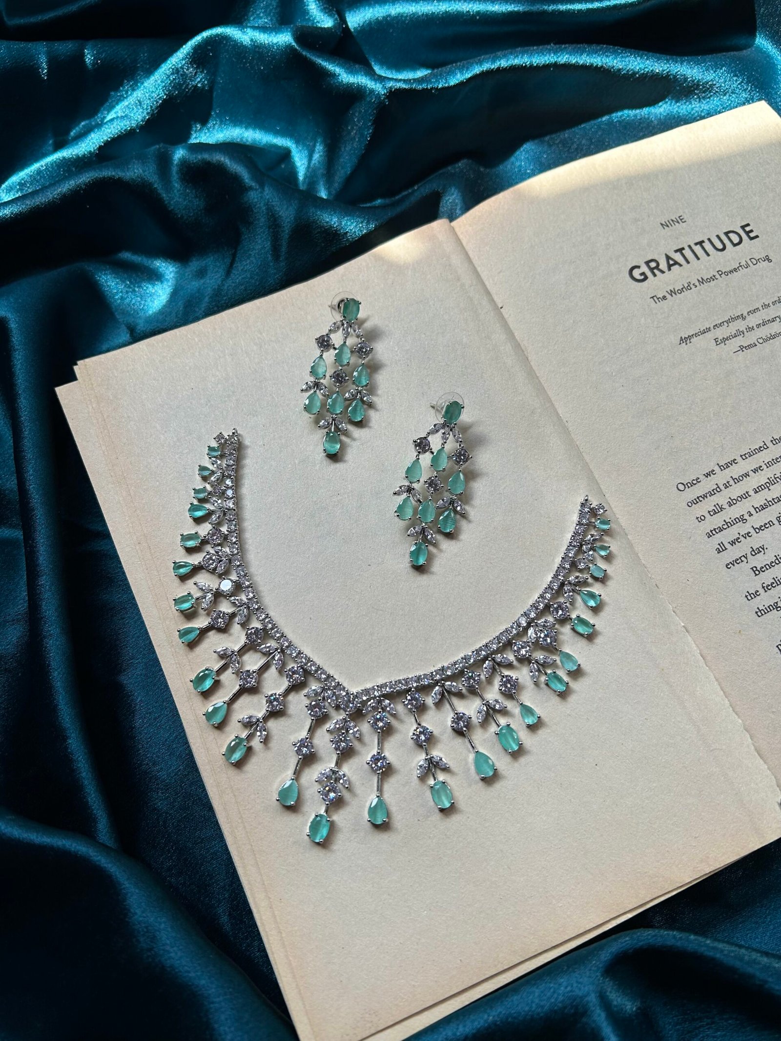 AD Necklace Set - Mint