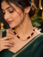 Beautiful Maroon AD Mala - Image 2