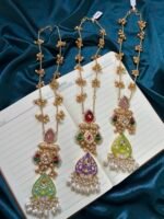 Kashmiri Long Necklace - Sea Green - Image 2