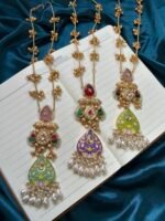 Kashmiri Long Necklace - Sea Green - Image 3