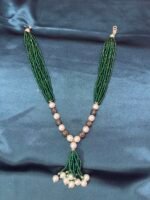 Beautiful Crystal Pearl Mala - Green - Image 2