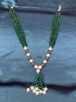 Beautiful Crystal Pearl Mala - Green - Image 4