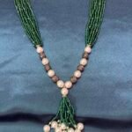 Beautiful Crystal Pearl Mala - Green