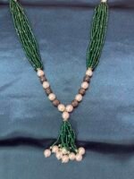 Beautiful Crystal Pearl Mala - Green