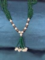 Beautiful Crystal Pearl Mala - Green - Image 3