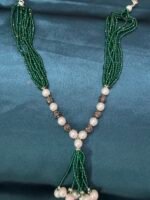 Beautiful Crystal Pearl Mala - Green - Image 6