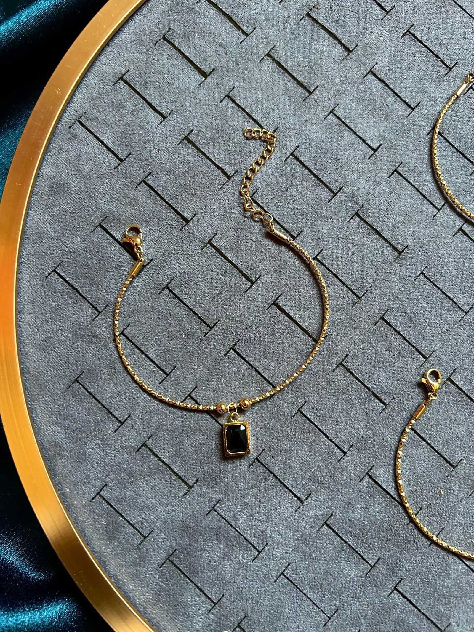 Anti Tarnish Black Kada Bracelet