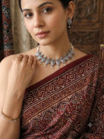 Silver Replica Necklace Set With Earrings - Sky - Image 2