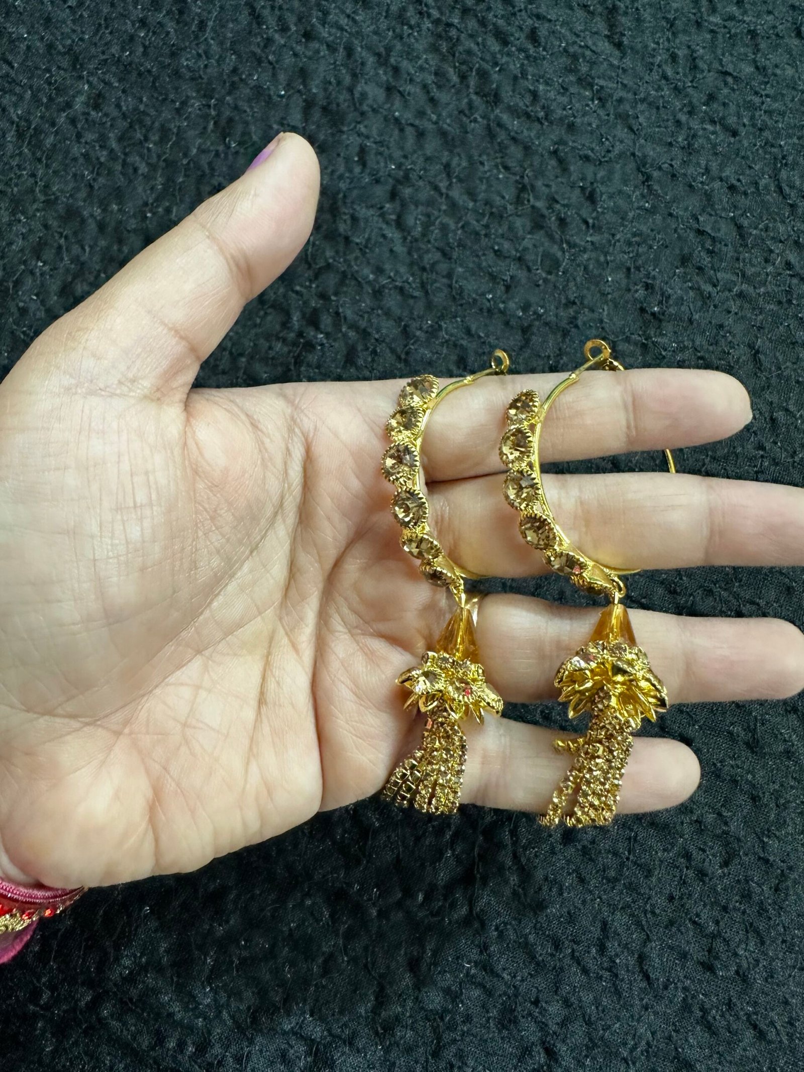 Golden Bronze Hoops