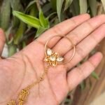 Kundan Nose Ring With Chain