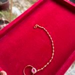 Ruby Nose Pin With Chain