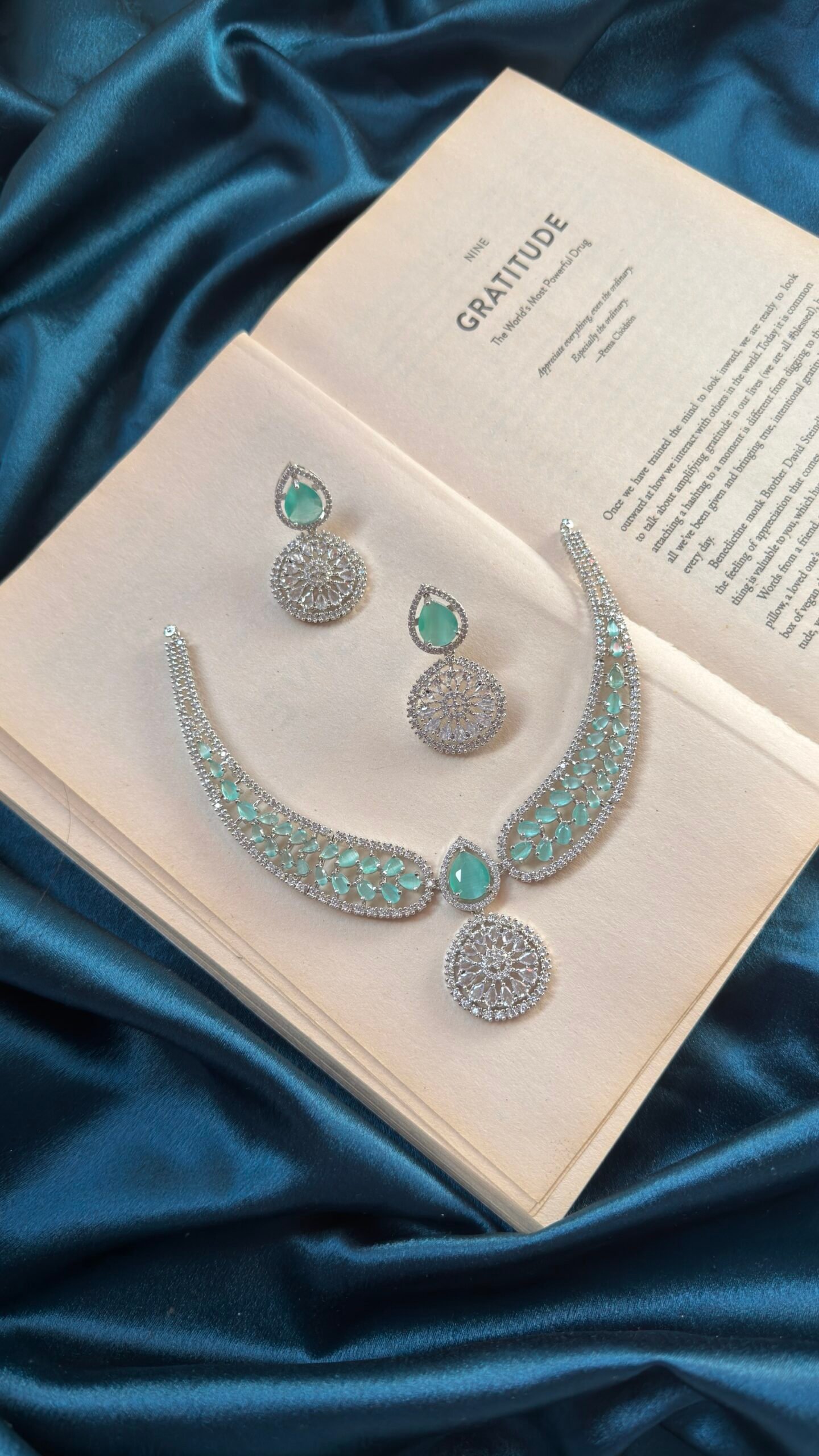 AD Necklace Set - Mint