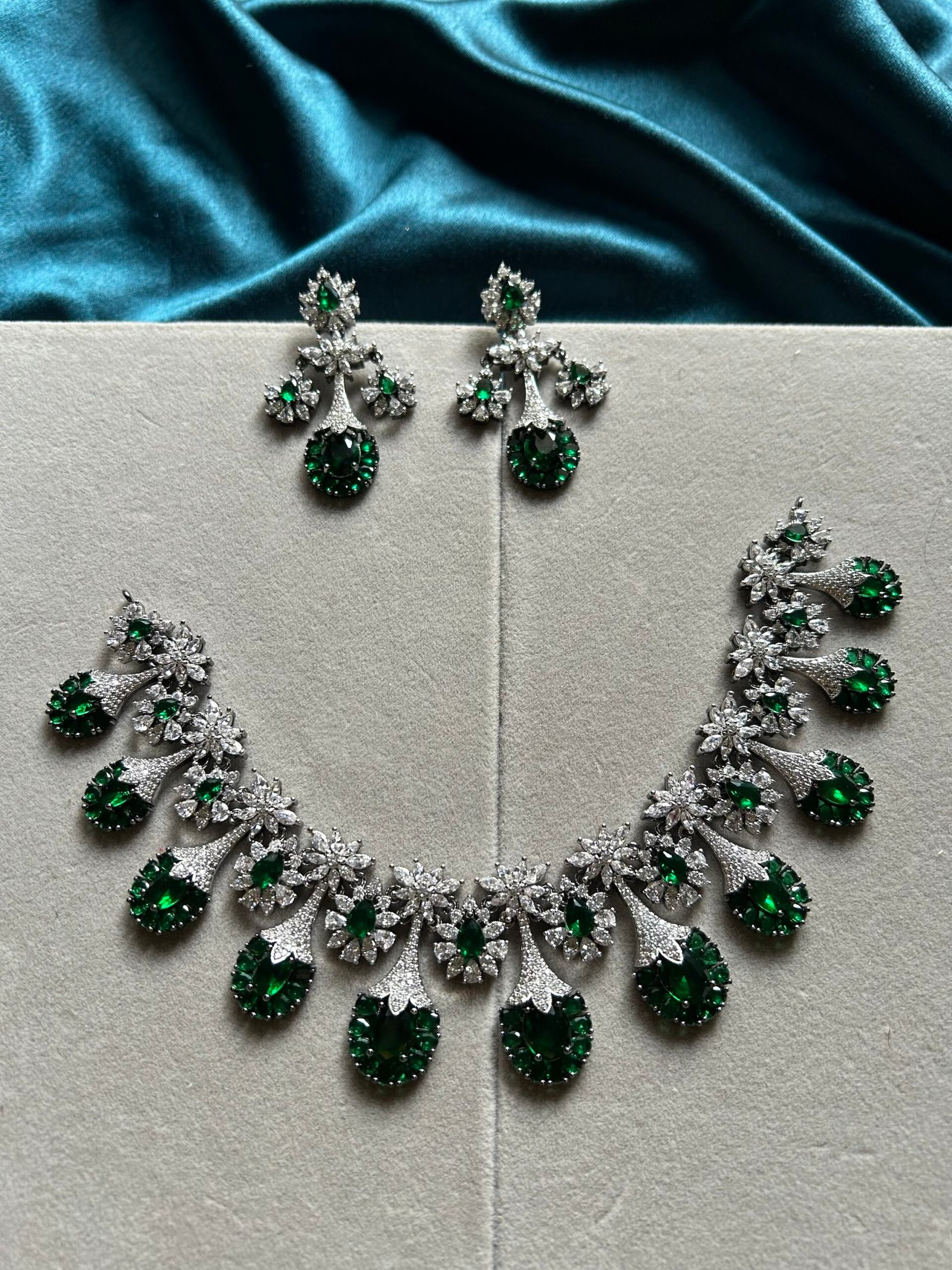 AD Necklace Set - Green