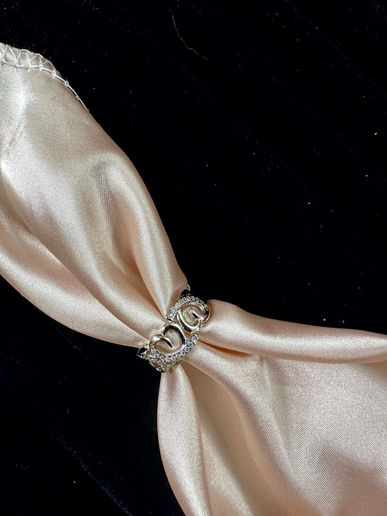 Silver AD Ring - Heart Shape