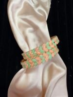 Pastel Kadas Peach and Mint Green - Pair of Two