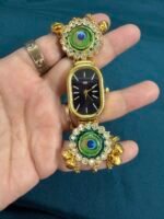 Women Dial & Bracelet Style Straps Peacock Analogue Watch -W14 - Image 7