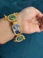 Women Dial & Bracelet Style Straps Peacock Analogue Watch -W14 - Image 2
