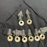 Oxidised Fabric Choker Set