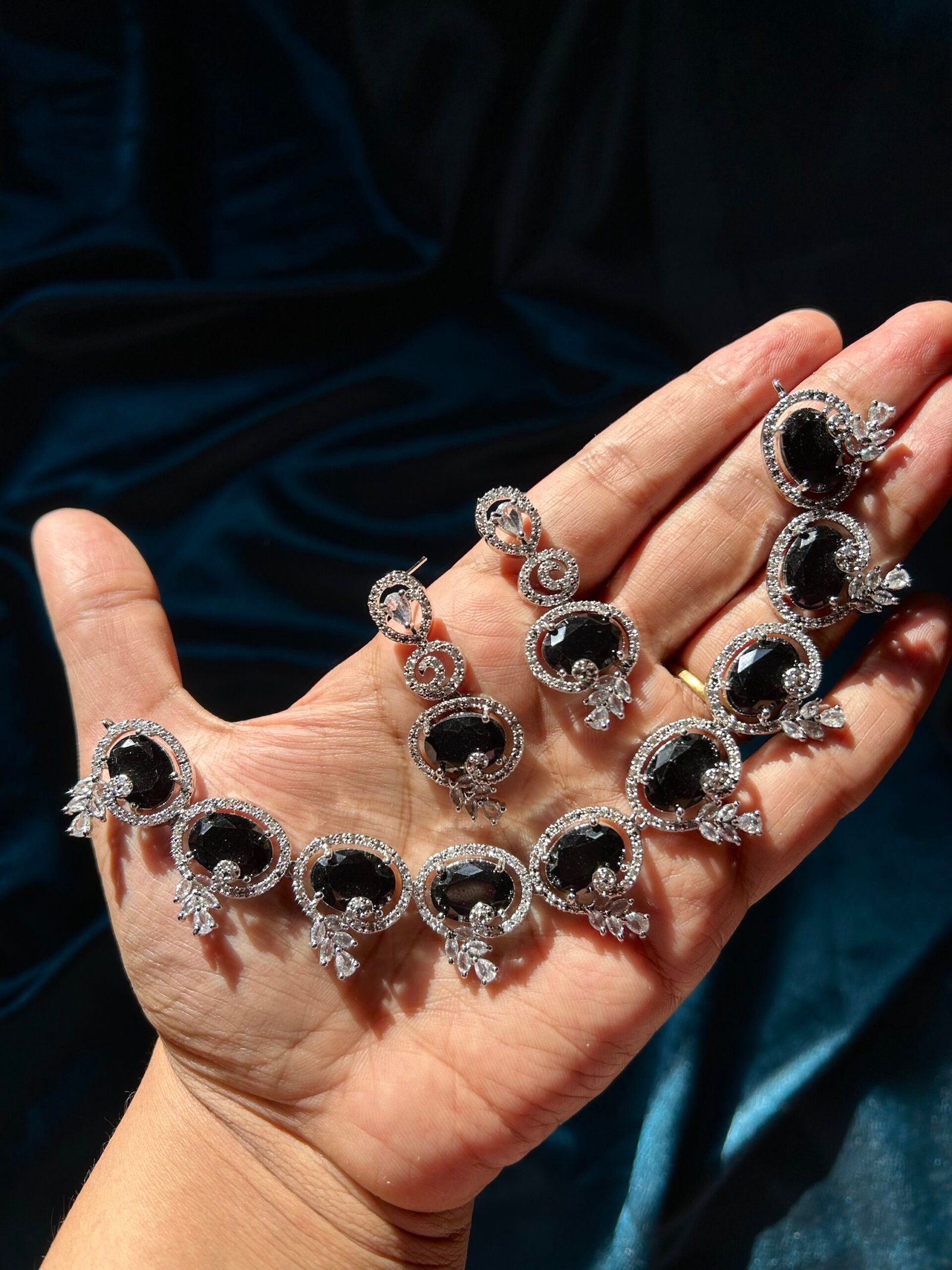 AD Necklace Set - Black