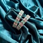 AD Bangles Set of 2 - Mint Pink