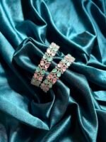 AD Bangles Set of 2 - Mint Pink
