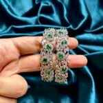 AD Bangles Green - Set of 2